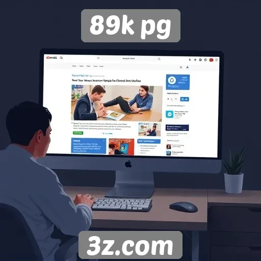 Experiência do usuário no site 89k pg