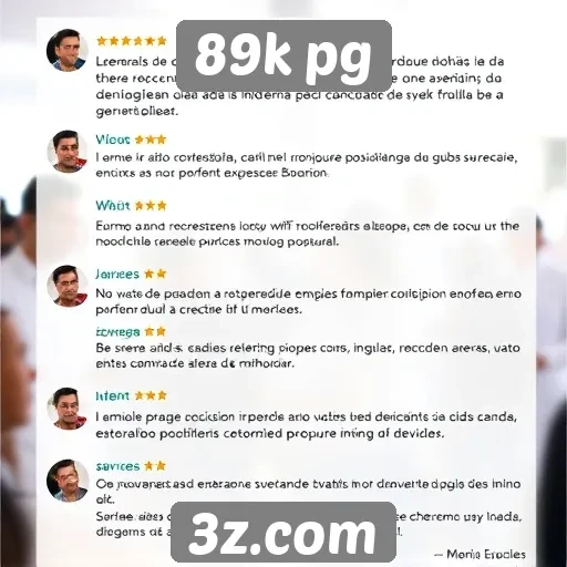 Feedback dos usuários sobre a experiência no 89k pg